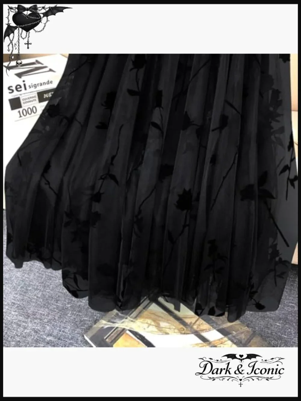 Tulle Midi Pleated Skirt A-line Flowy High Waist Dressy Trendy - Picture 5 of 7